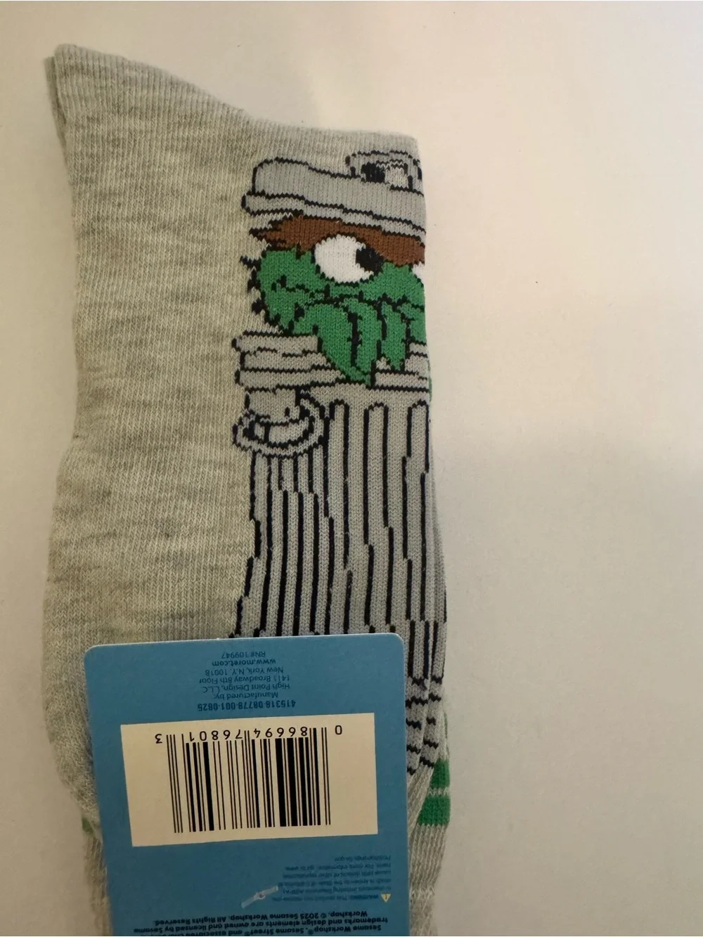 2 Pairs of Sesame Street branded Socks